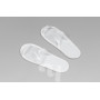 Тапочки для душа с прозрачным верхом, Белый, 1 пар/упк